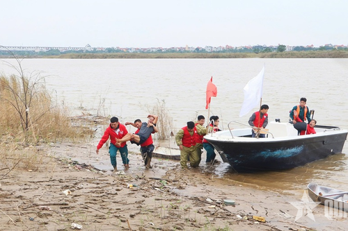Hội Chữ thập đỏ TP Hà Nội: Diễn tập Phòng ngừa ứng phó thiên tai, bão lũ năm 2025