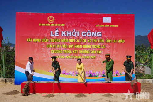 Khởi công xây dựng điểm Trường mầm non Là Ú Cò