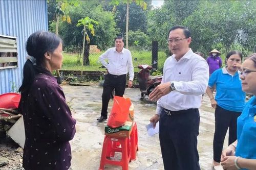 Thăm hỏi, động viên các hộ dân phường Bến Cát (TPHCM) bị ngập