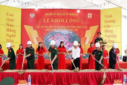 Khởi công xây dựng 3 trường nội trú liên cấp tại các xã biên giới Sơn La