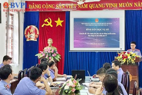 VKSND Khu vực 15 TP Hồ Chí Minh sinh hoạt chuyên đề ứng dụng trí tuệ nhân tạo