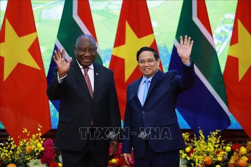 Thủ tướng Phạm Minh Chính hội kiến Tổng thống Nam Phi