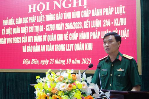 Bộ CHQS tỉnh nâng cao nhận thức, ý thức chấp hành pháp luật cho bộ đội