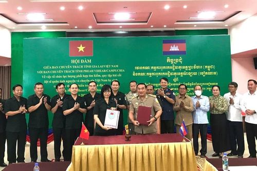 Phấn đấu tìm kiếm, quy tập được 7-10 hài cốt liệt sĩ hy sinh trên địa bàn tỉnh Preah Vihear