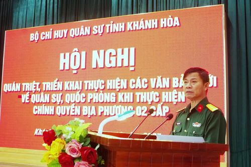 Bộ Chỉ huy Quân sự tỉnh quán triệt, triển khai các văn bản mới về công tác quân sự, quốc phòng