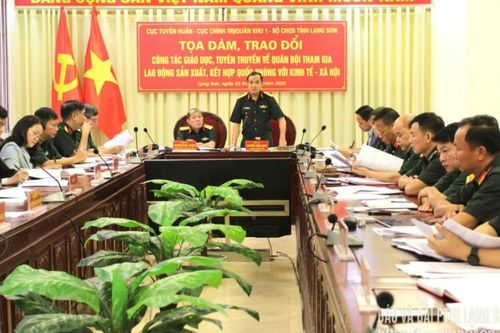 Tọa đàm xây dựng Đề án 'Giáo dục, tuyên truyền nâng cao nhận thức về Quân đội tham gia lao động sản xuất, kết hợp quốc phòng với kinh tế - xã hội giai đoạn 2026 - 2030'