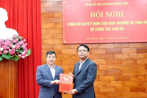 Đồng chí Đặng Hồng Sỹ, Phó Bí thư Thường trực Tỉnh ủy Lâm Đồng giữ chức Bí thư Đảng ủy Các cơ quan Đảng tỉnh