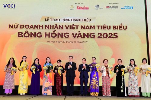 Vinh danh 98 nữ doanh nhân Việt Nam tiêu biểu - Bông Hồng Vàng năm 2025
