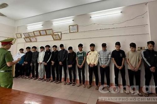 Bắt các đối tượng côn đồ nhí hỗn chiến, gây rối trật tự