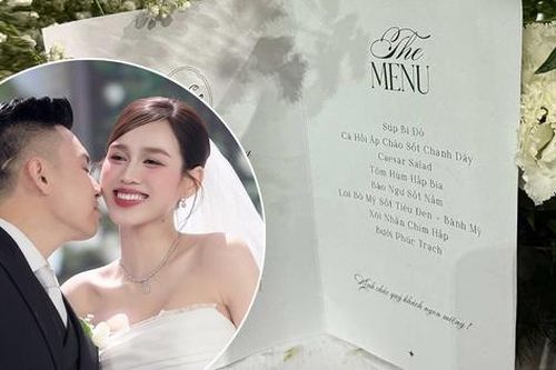 Thực đơn đẳng cấp phong cách châu Âu của Hoa hậu Đỗ Hà và chồng đại gia