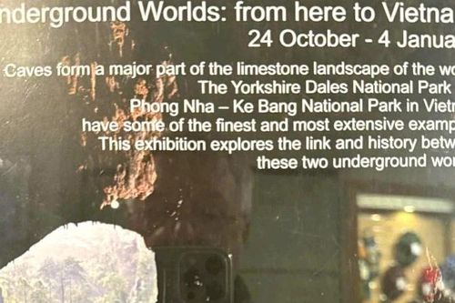 Triển lãm hình ảnh hang động Phong Nha-Kẻ Bàng tại Anh
