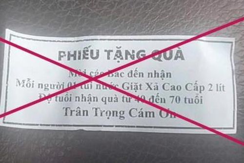 Cảnh báo lừa đảo bằng hình thức tặng quà