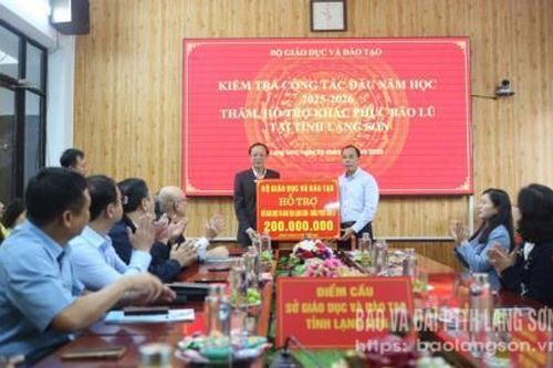 Đảm bảo điều kiện dạy và học tại các trường bị ảnh hưởng mưa lũ