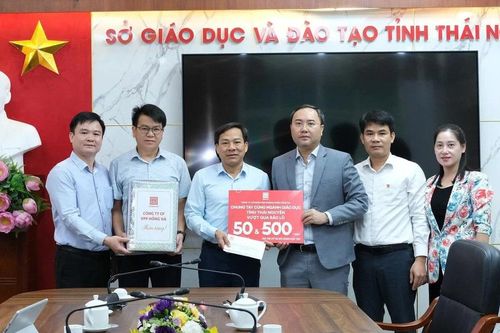 Chung tay hỗ trợ ngành giáo dục Thái Nguyên khắc phục hậu quả bão lũ