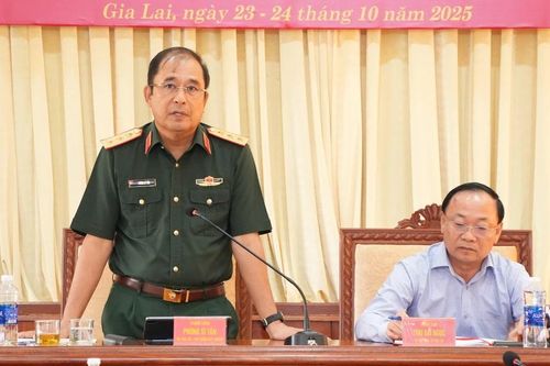Đoàn công tác Bộ Quốc phòng kiểm tra việc chấp hành pháp luật, kỷ luật, sẵn sàng chiến đấu tại Gia Lai