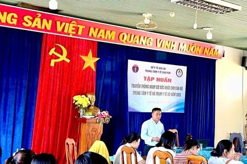 Gia Lai: Tập huấn về truyền thông nguy cơ sức khỏe cho cán bộ y tế cơ sở