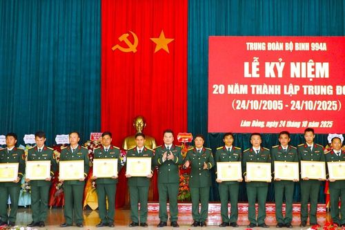 Trung đoàn Bộ binh 994A - Hai thập kỷ xây dựng, chiến đấu và trưởng thành