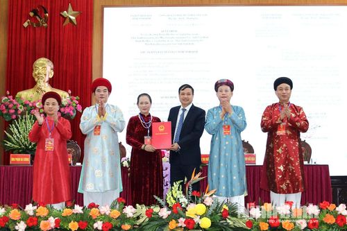 Đại hội Hội Bảo vệ và phát huy di sản 'Thực hành tín ngưỡng thờ Mẫu Tam phủ của người Việt' tỉnh Ninh Bình