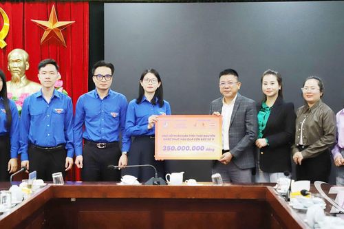 Tỉnh đoàn Thái Nguyên kết nối nguồn lực hỗ trợ nhân dân khắc phục hậu quả thiên tai