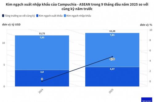 Kim ngạch xuất nhập khẩu Campuchia - ASEAN vượt 12 tỷ USD sau 9 tháng