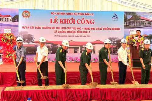 Khởi công 3 trường nội trú liên cấp tại các xã biên giới tỉnh Sơn La