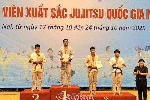 Cà Mau giành 13 huy chương Giải vô địch Jujitsu toàn quốc năm 2025