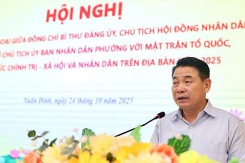 Lãnh đạo phường Xuân Đỉnh đối thoại với nhân dân