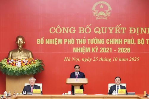 Thủ tướng trao quyết định bổ nhiệm, giao nhiệm vụ cho 2 Phó Thủ tướng, 3 Bộ trưởng