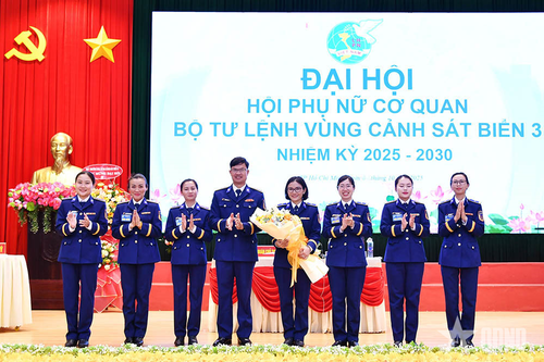 Đại hội Phụ nữ cơ quan Bộ tư lệnh Vùng Cảnh sát biển 3 nhiệm kỳ 2025 - 2030