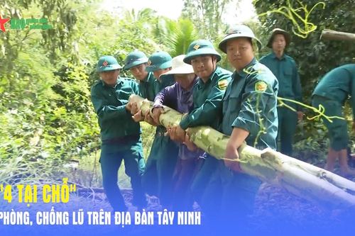 '4 tại chỗ' phòng, chống lũ trên địa bàn Tây Ninh