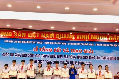 Nhiều mô hình, sản phẩm đoạt giải Sáng tạo thanh thiếu niên, nhi đồng Cao Bằng