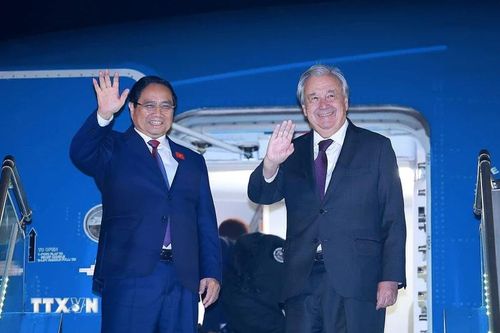 Thủ tướng Phạm Minh Chính cùng Tổng Thư ký Liên Hợp Quốc lên đường dự Hội nghị cấp cao ASEAN