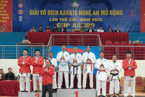 Khai mạc Giải vô địch Karate Nghệ An mở rộng lần thứ XIII năm 2025