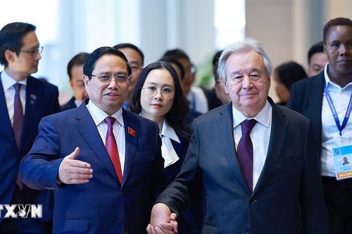 Thủ tướng Phạm Minh Chính dự Họp báo Lễ mở ký Công ước Hà Nội