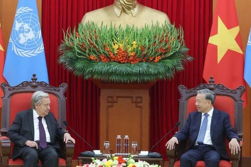 Tổng Bí thư tiếp Tổng thư ký Liên Hợp Quốc