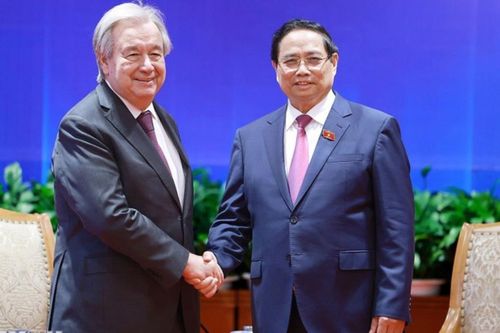 Thủ tướng Phạm Minh Chính hội kiến Tổng Thư ký Liên hợp quốc António Guterres