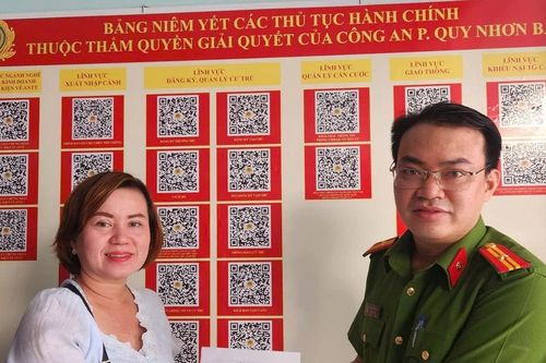 Công an phường Quy Nhơn Bắc giúp dân lấy lại 750 triệu đồng chuyển nhầm