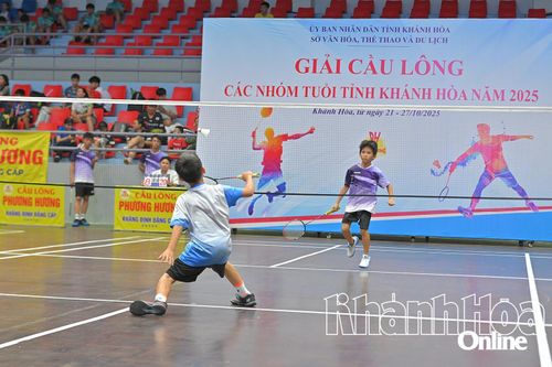 509 vận động viên tranh tài Giải cầu lông các nhóm tuổi tỉnh