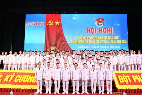 Học viện Hải quân tổng kết công tác đoàn và phong trào thanh niên giai đoạn 2022 - 2025