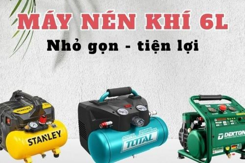 Máy nén khí 6L mini nhỏ gọn, tiện lợi cho gia đình và cửa hàng