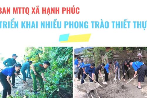 Ủy ban MTTQ xã Hạnh Phúc triển khai nhiều phong trào thiết thực