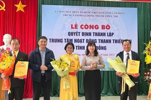 Công bố thành lập Trung tâm Hoạt động Thanh thiếu nhi tỉnh Lâm Đồng