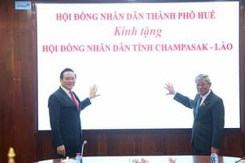 HĐND thành phố Huế hội đàm và trao đổi kinh nghiệm với HĐND tỉnh Champasak