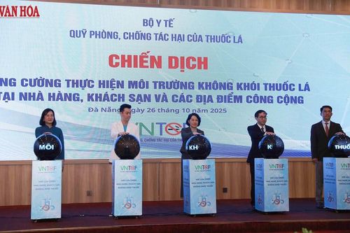 Phát động Chiến dịch 'Môi trường không khói thuốc' tại nhà hàng, khách sạn và địa điểm công cộng
