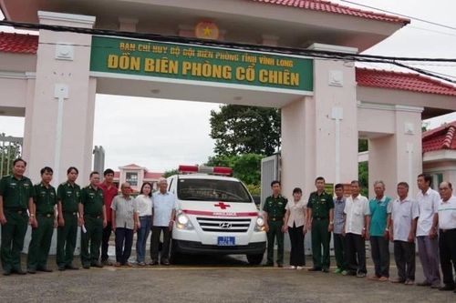 Ra mắt mô hình 'Xe cứu thương 0 đồng Biên phòng' tại Vĩnh Long