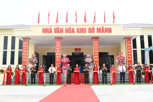 Bộ Quốc phòng tổ chức khánh thành Nhà văn hóa khu Gò Măng, xã Chí Đám (Phú Thọ)