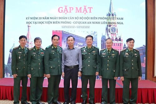 Gặp mặt kỷ niệm 20 năm Ngày đoàn cán bộ BĐBP sang học tập tại Học viện Biên phòng - Cơ quan An ninh Liên bang Nga