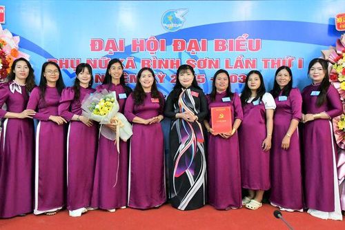 Đại hội phụ nữ xã Bình Sơn nhiệm kỳ 2025 - 2030