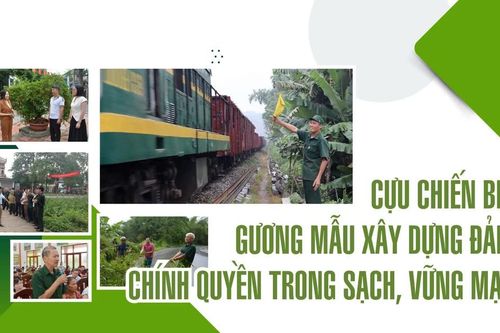 Cựu chiến binh gương mẫu xây dựng Đảng, chính quyền trong sạch, vững mạnh