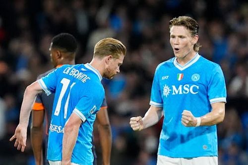 Napoli 3-1 Inter: Lên đầu Serie A nhờ De Bruyne, McTominay